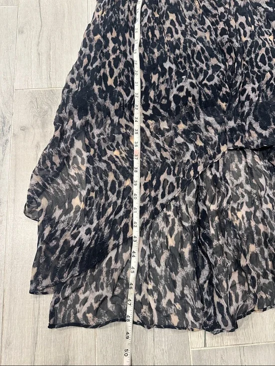 ALLSAINTS Liza Asa Dual Print High/Low Dress - Picture 8 of 9